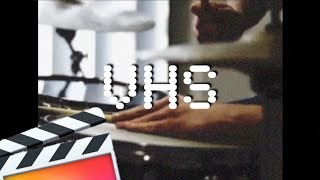 Final Cut Pro＊＊古い昔のテレビ風動画編集【VHS Effect】 [upl. by Brooke]