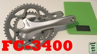 Shimano Sora 3400 Crankset Weight and Close look 9 speed [upl. by Ioves]