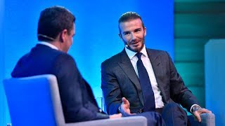 Talks at GS – David Beckham on the Secret to His Success [upl. by Amo342]