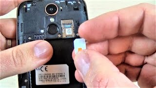 LG K10 2017  How to Insert SIM and Memory SD Card [upl. by Yraillih784]