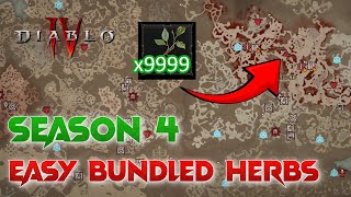 Easy Bundled Herbs Farming 600 Bundled Herbs In 3 Minutes Season 4 Loot Reborn  Diablo 4 [upl. by Foster]