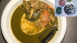 Abunuabunu green soup in twi  kontomire soup  taro leaves soup  spinach soup ghanafood [upl. by Trellas]