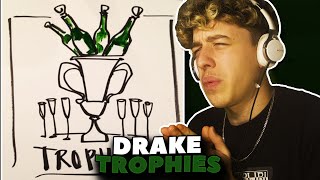 Drake  Trophies REACTION First Time Hearing [upl. by Odnumyar]