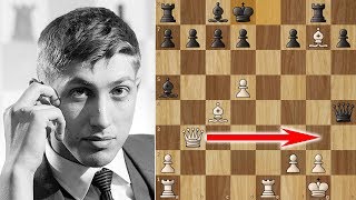 Bobby Fischers Amazing 17 moves Victory in the Evans Gambit [upl. by Neelhtakyram379]