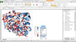 Mapa Polski Excel Powiaty SkuteczneRaportypl  kartogram i wykres bąbelkowy [upl. by Figueroa]