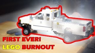 LEGO Truck Burnout SHREDS TIRES at 30000RPM [upl. by Willumsen]