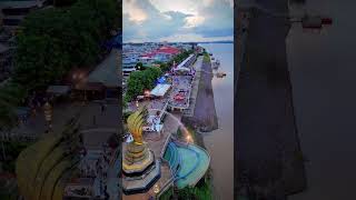 Mesmerizing Nakhon Phanom Sunset Beauty at the Naga Monument  Thailands Hidden Gem [upl. by Pimbley493]