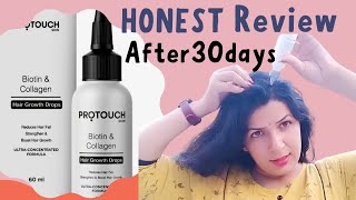 Protouch biotin and Collagen Hair growth drops  my review is it really help in hair growth [upl. by Ecneret989]