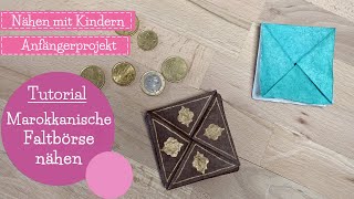 Faltbörse nähen  Marokkobörse  faltbare Geldbörse  Tutorial   DIY Nähanleitung  mommymade [upl. by Shayn83]