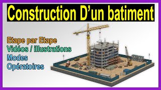 Les étapes et modes opératoires de construction dun bâtiment en Béton armé [upl. by Keheley]