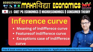 15 indifference curve meaning features and exceptions  ugcneteconomics  cuetpgeconomics [upl. by Blaise]