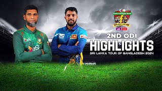 Bangladesh vs Sri Lanka Highlights  2nd ODI  Sri Lanka tour of Bangladesh 2024 [upl. by Enorahs]