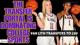 Hailey Van LIth to LSU Exploring the Impact of Transfer Portal in College Sports [upl. by Amesari]