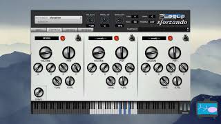 Plogue Sforzatron  free VST mellotron  demo play only [upl. by Tserrof]