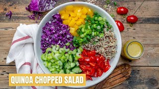 Vegan Chopped Salad With Quinoa  Recipe Video [upl. by Rad436]