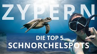 ZYPERN  Die TOP 5 Spots zum Schnorcheln amp Tauchen auf Zypern [upl. by Winifield304]