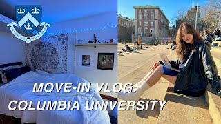 College Movein Vlog Columbia University  room tour unpacking nyc [upl. by Cosetta79]