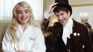 Sabrina Carpenter amp Barry Keoghan Get Ready for the Met Gala  Last Looks  Vogue [upl. by Nwahsear]