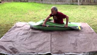 Dry land kayak roll practice technique [upl. by Strage]