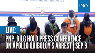 LIVE PNP DILG hold press conference on Apollo Quiboloys arrest  September 9 [upl. by Dde]