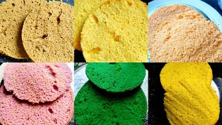 6 রকমের কেক স্পঞ্জ রেসিপি l how to make cake sponge l 6type cake sponge recipe l BP KITCHEN 510 l [upl. by Danialah]