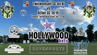 Twickenham CC 1st XI vs Acton CC 1st XI [upl. by Gefen]