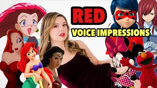 Doing 20 Voice Impressions RED using your comments [upl. by Dlarej]