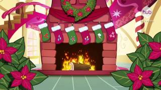 My Little Pony Friendship is Magic Christmas Yule Log Clip  Hub Network [upl. by Odnala664]