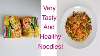 How to make noodles with scampis very tasty and healthy  Noodles Recipe [upl. by Conlen]