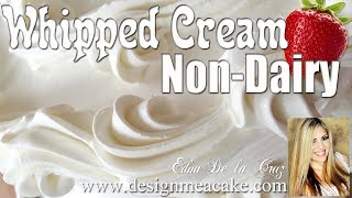 Non Dairy Whipped Cream Strawberry Cake Filling [upl. by Roxanna]