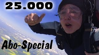 Magicbiber Fallschirmsprung  das 25000er AboSpecial [upl. by Lubbi]