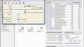 Peachtree Tutorial Making Inventory Adjustments Sage Training Lesson 65 [upl. by Ellevehc]