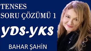 YKS  YDS SORU ÇÖZÜMÜ 1 TENSES [upl. by Walley]