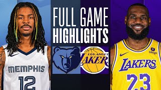 GRIZZLIES at LAKERS  FULL GAME HIGHLIGHTS  January 5 2024 [upl. by Ushijima]