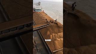 Why Are Ships Filled With Sand🤔  Sand Transport in Ship shorts youtubeshorts [upl. by Ahsrats]