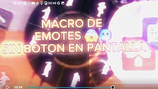 COMO HACER UNA MACRO DE EMOTES PARA ANDORID 😱👿 SIN QUE APAREZCA EN PANTA 😱 [upl. by Jenesia482]