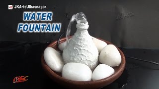 DIY How to make waterfall  Easy TableTop Waterfall  Fountain  JK Arts 884 [upl. by Gawen]