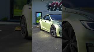 New color All thats left to do is wheels 1kmotorsports tesla [upl. by Julide524]