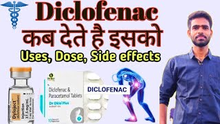 Diclofenac sodium tablets ip 50mg uses side effects dose and precaution  diclofenac uses in hindi [upl. by Llevad]