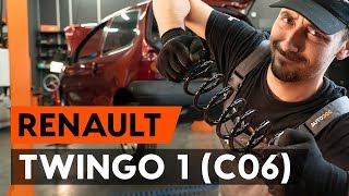 Wie RENAULT TWINGO 1 C06 Federn hinten wechseln AUTODOC TUTORIAL [upl. by Adnirim]