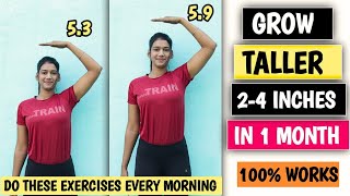 Grow Taller 24 inches in 1 Month  Height Boosting Exercises  Growth Taller Fast  Fitness Journey [upl. by Hgielyak310]