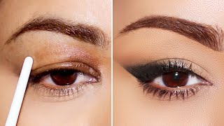 TRY THIS Easy trick for HoodedDroopy Eyes  Build A Crease [upl. by Ylrebnik903]