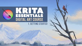 Krita Tutorial for Beginners 2024  Getting Started Lesson 1 🎨 [upl. by Ronalda648]