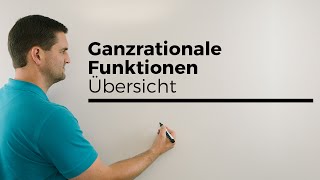 Ganzrationale Funktionen Übersicht Polynomfunktionen  Mathe by Daniel Jung [upl. by Helsell574]