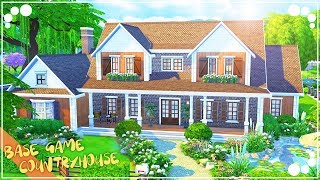 BASE GAME COUNTRYHOUSE  The Sims 4  Speed Build [upl. by Kaspar3]