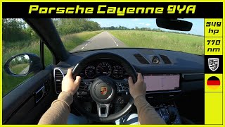 Porsche  Cayenne 9YA  2019  Onboard POV test drive [upl. by Aicemat]