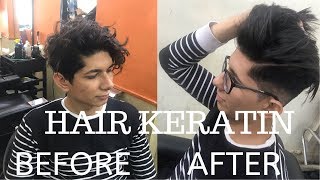 Hair keratin  treatment for damaged men’s hair  hamdan zayyan [upl. by Ellenhoj]