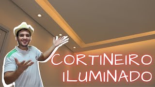 CORTINEIRO ILUMINANDO NO GESSO E SANCA INVERTIDA DETALHAMENTO [upl. by Ynneh750]