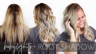 How to Babylight and Root Shadow Hair  Ash Blonde Technique including formulas [upl. by Nimajaneb]