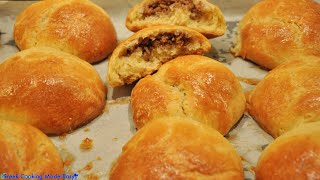 Piroski in the oven with Ground meat filling amp Lunchbox  Ποντιακά Πιροσκί στο Φούρνο με γέμιση Κιμά [upl. by Hcahsem]